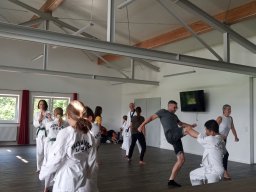 Gemeinsames Grillen und Übernachtung im Sportheim